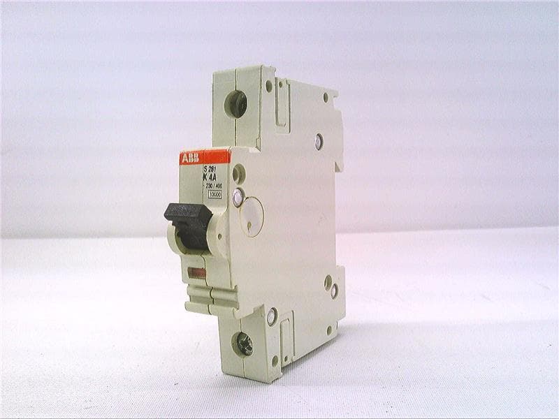 S281-K4 Circuit Breaker, 1‑Pole, 4 A, K‑curve, DIN‑rail