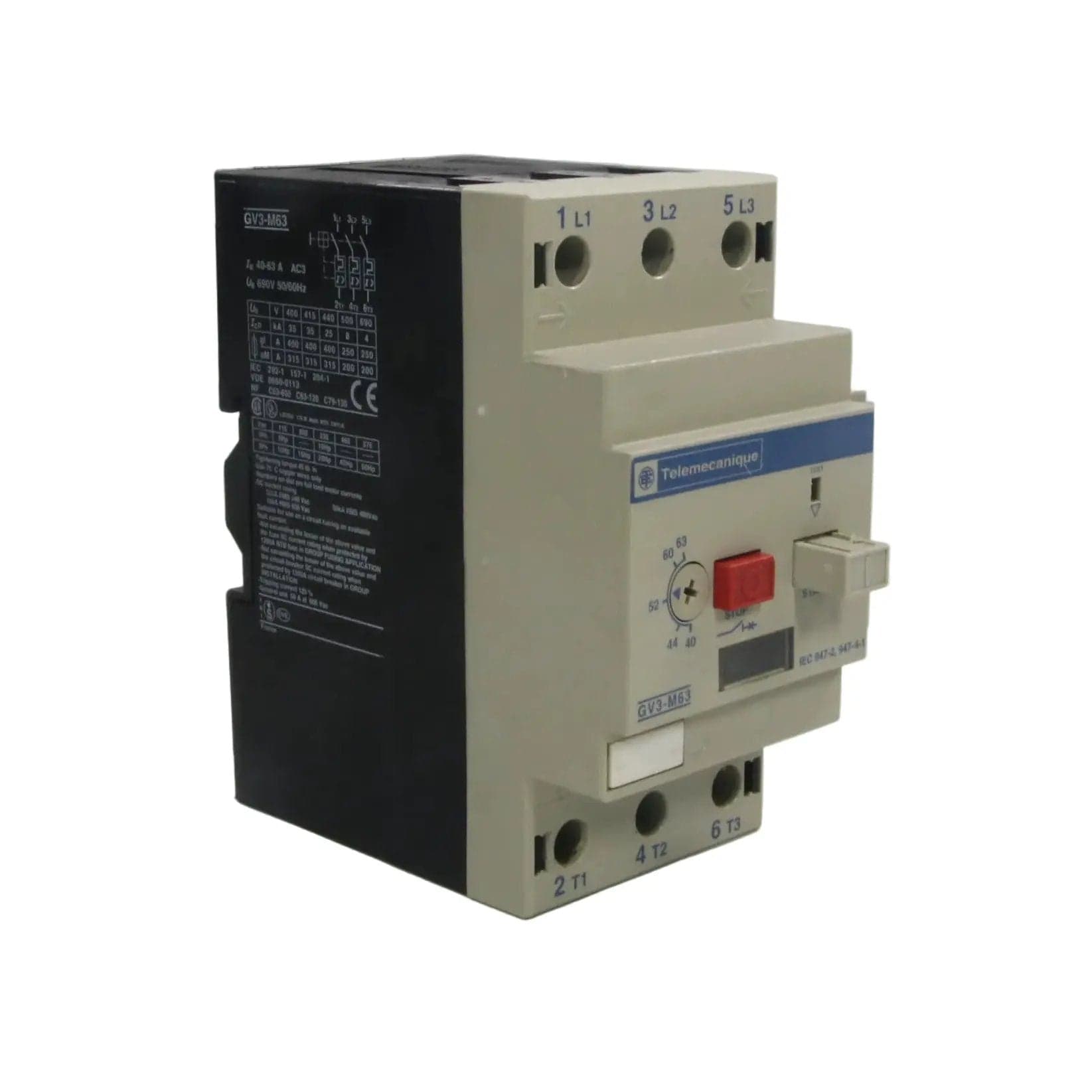 Telemecanique GV3-M63 Motor Circuit Breaker