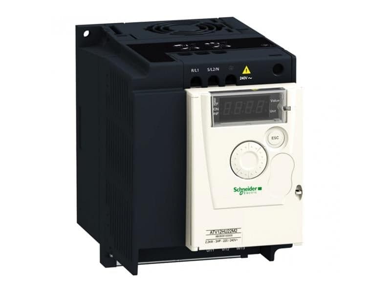 Altivar ATV12 VFD, 2.2 kW, 200–240 V, Single‑phase in, 3‑phase out