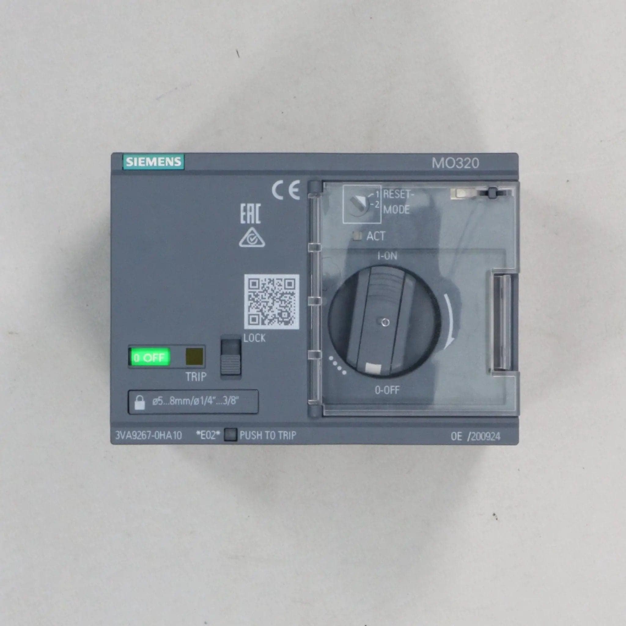 Siemens 3VA9267-0HA10 Motor Operator
