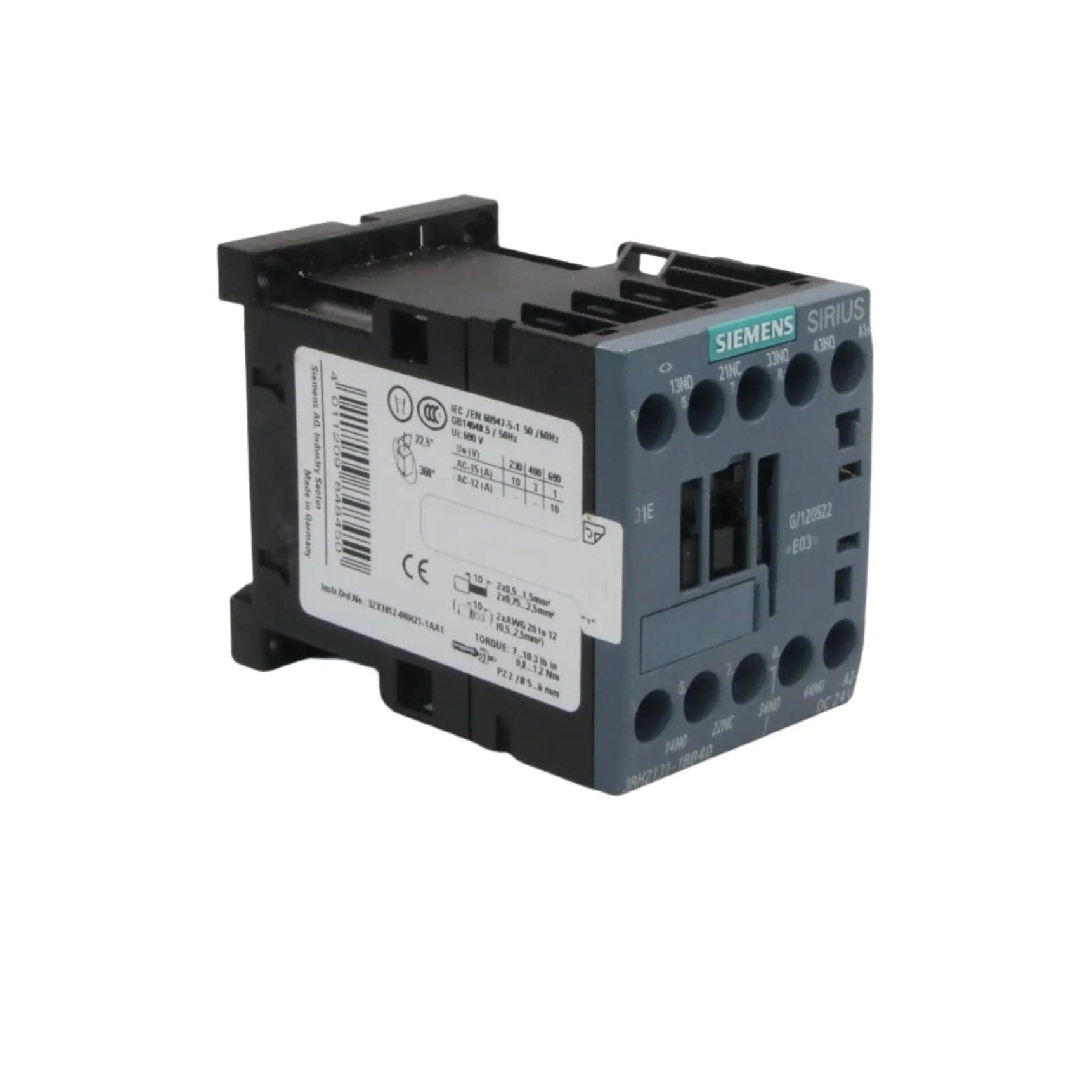 Siemens 3RH2131 1BB40 Contactor Relay