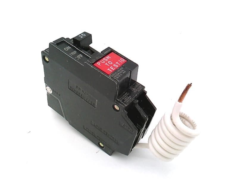 THQB1120GF GFCI Circuit Breaker, 1‑Pole, 20A, 120V, Bolt‑On