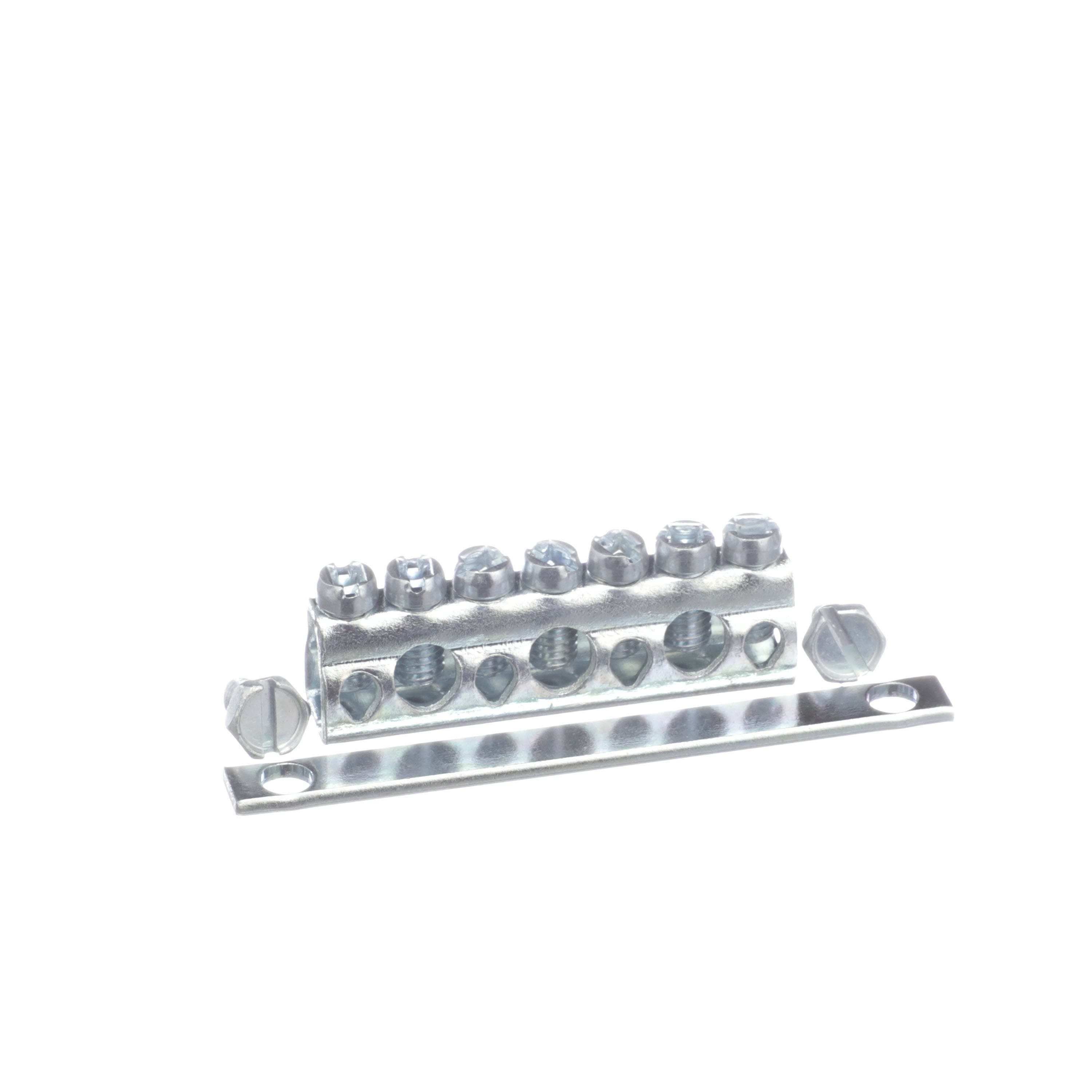 Equipment Ground Kit, 1/2 in length, 7 terminals, Al/Cu