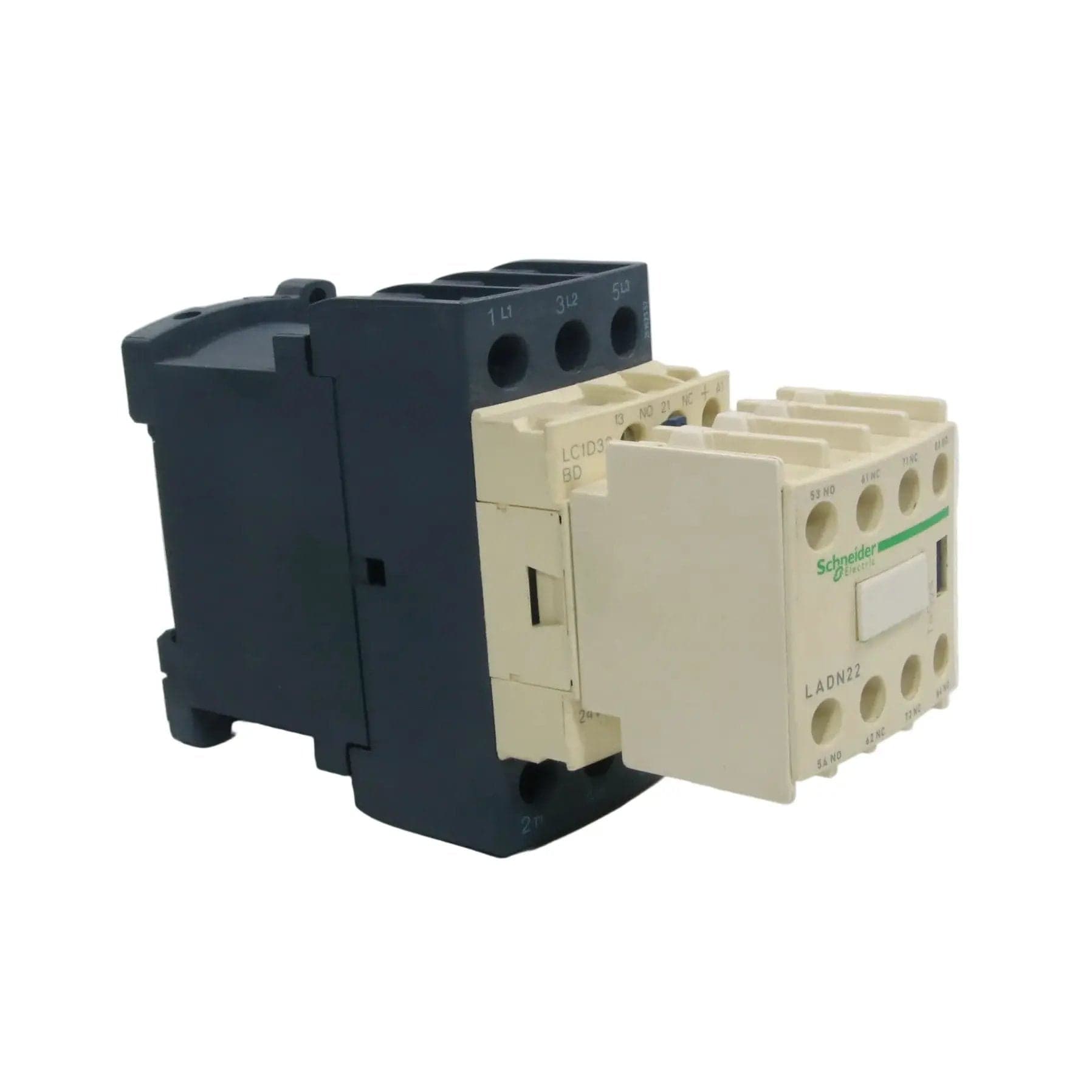 Schneider Electric LC1D32BD Contactor with LADN22 Contact Block