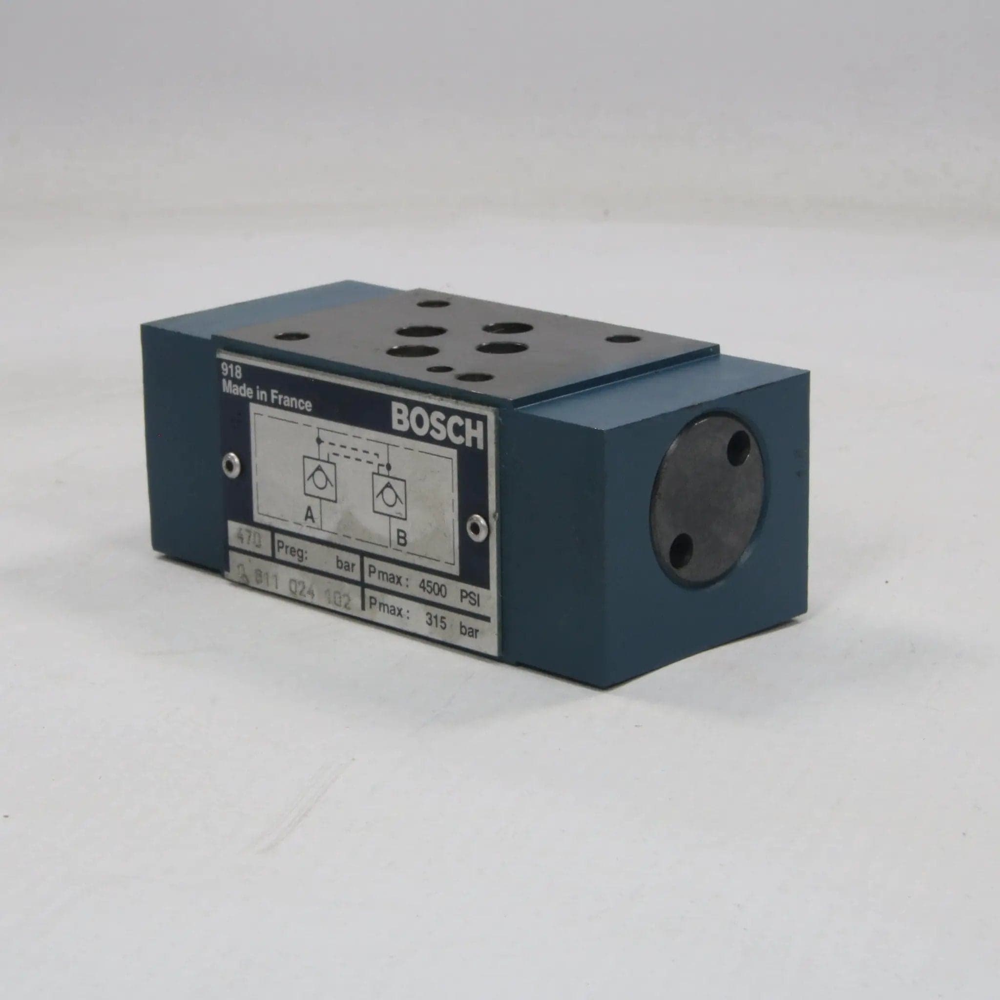 Bosch 0811024102 Manifold Check Valve Block