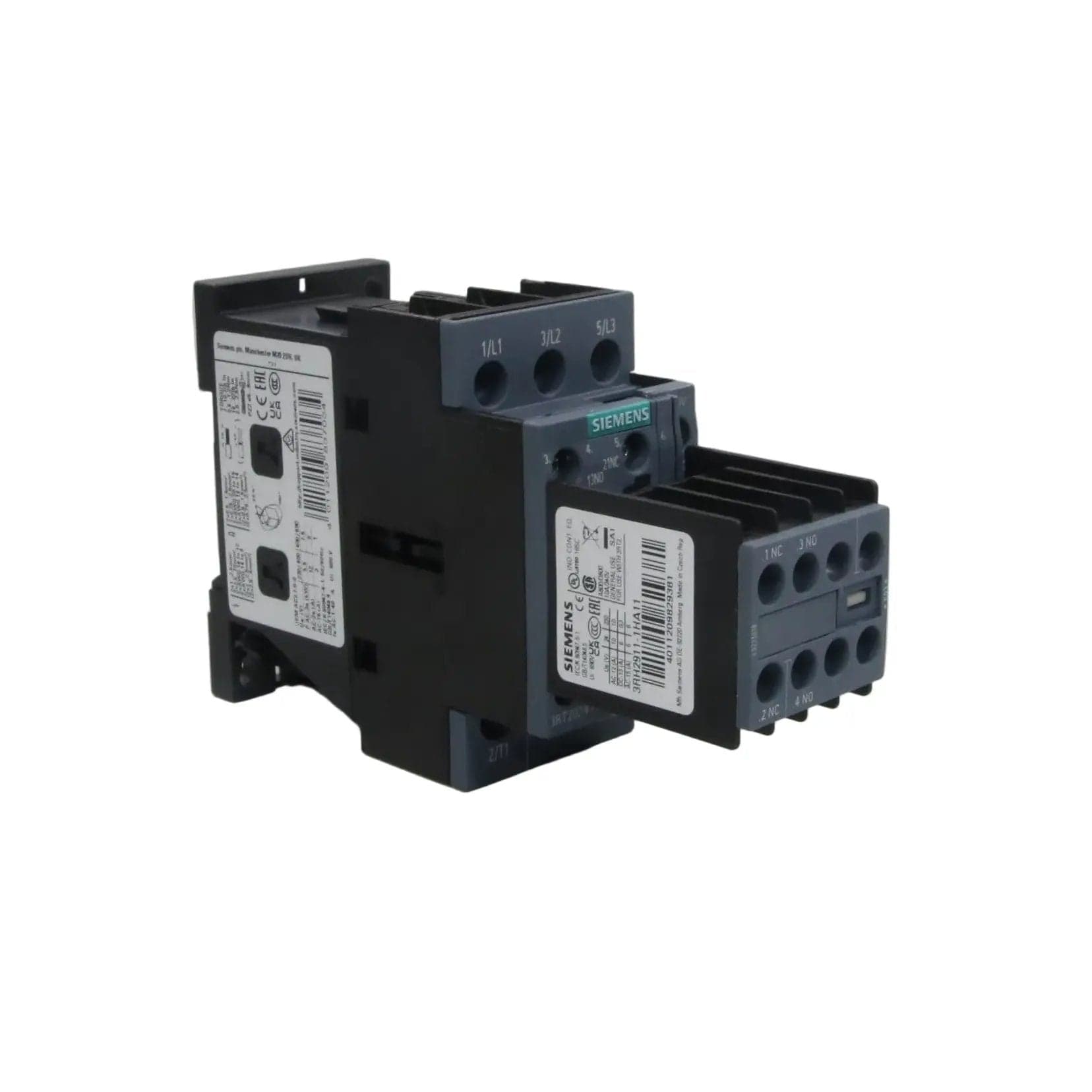 Siemens 3RT2024-1AP04 Power Contactor with Auxiliary Block