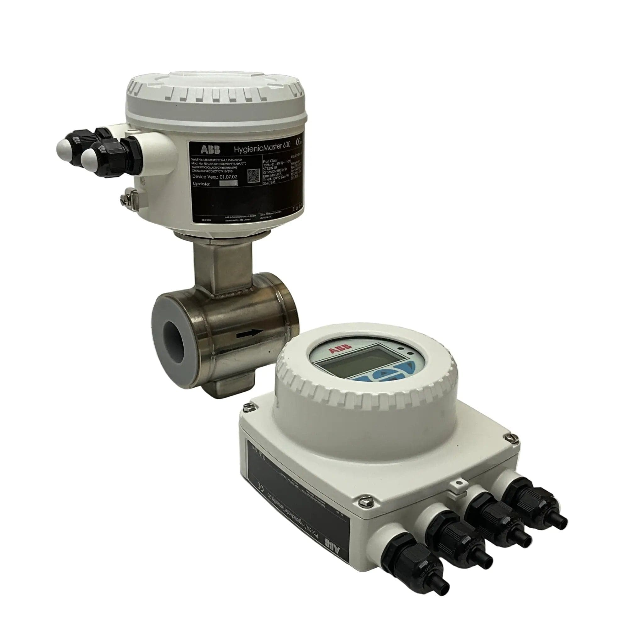 ABB HygienicMaster 630 Electromagnetic Flowmeter & Transmitter Set