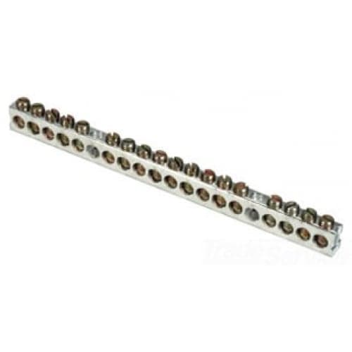 QO/Homeline Load Center Ground Bar Kit, 18 terminals, AWG 14–4