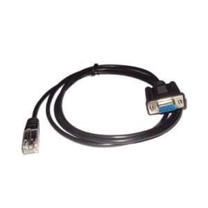 Serial Cable, 3 ft, 9‑pin D‑sub to 6‑pin RJ‑11