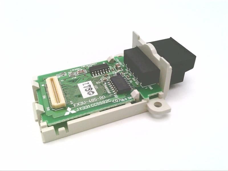 RS-485 Communications Expansion Board, FX3U Series, DIN Rail