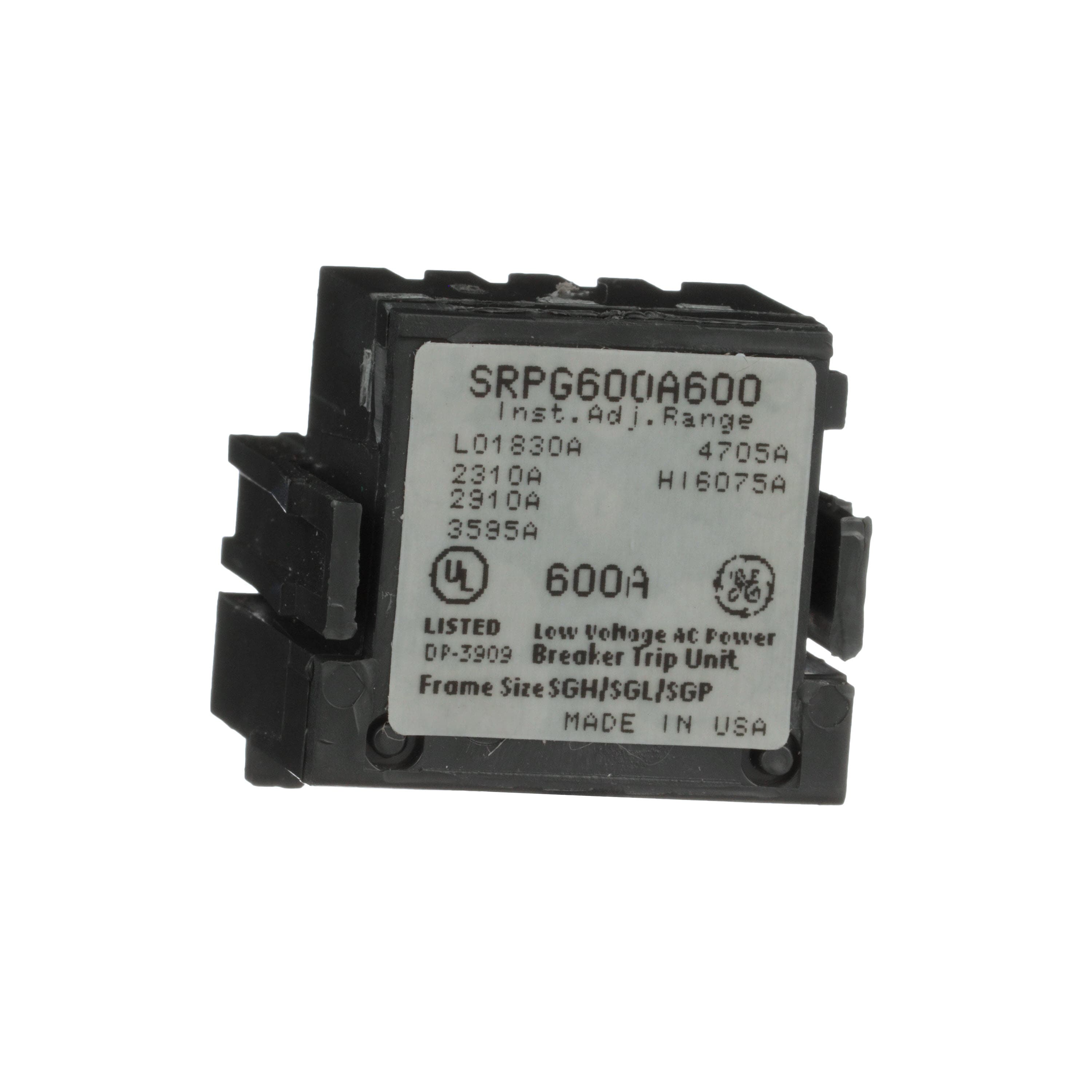 Spectra RMS rating plug, 600 A, SG600 frame