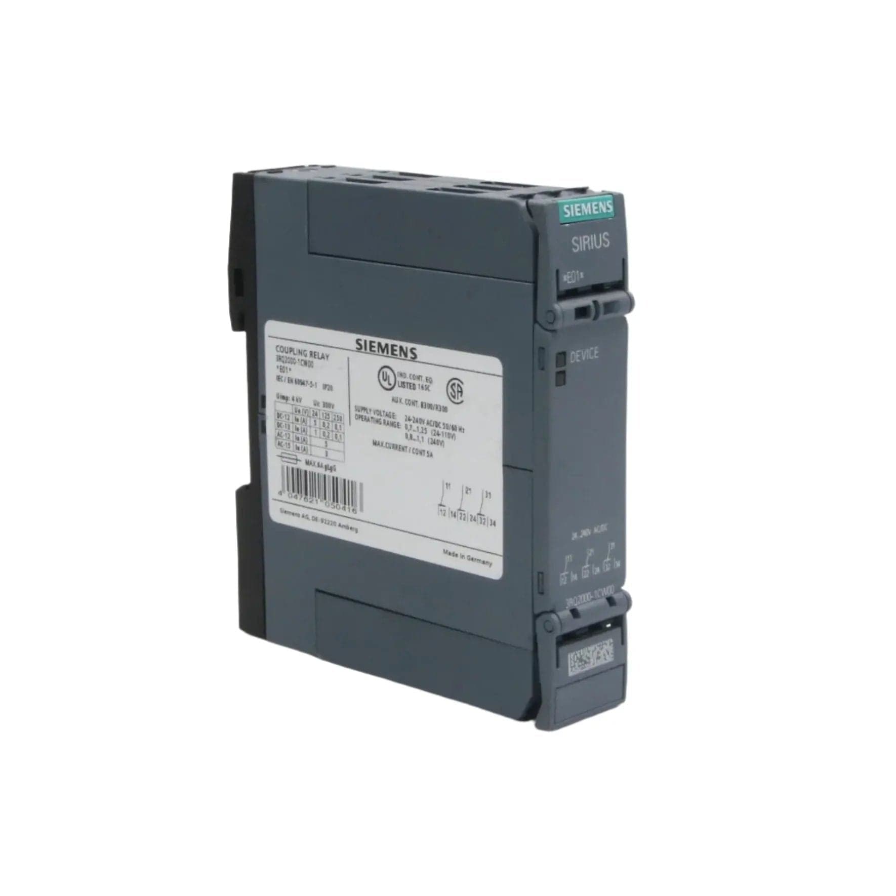 Siemens 3RQ2000 1CW00 Coupling Relay