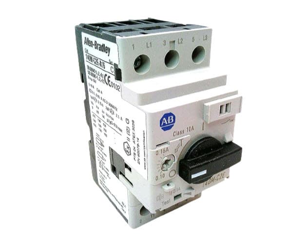 Motor Protection Circuit Breaker, 3‑Pole, 0.1–0.16 A, C Frame