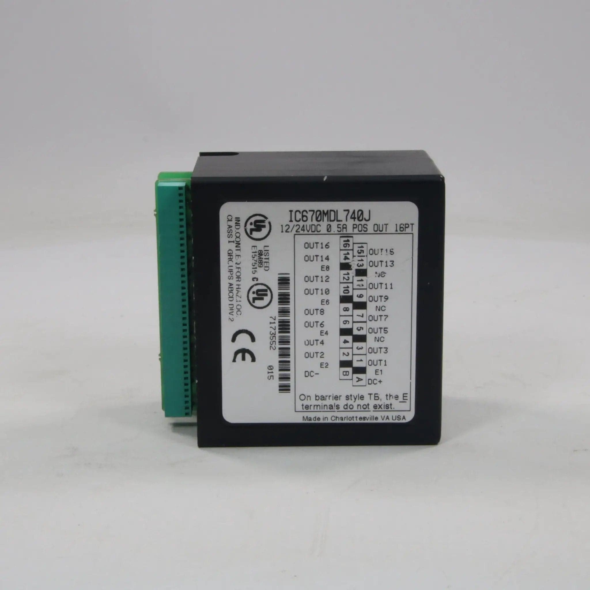 GE Fanuc IC670MDL740J Output Module