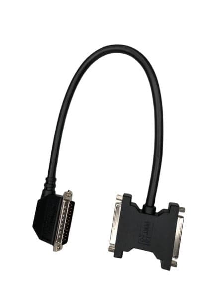 Wye Cable for Series 90-30 PCM, 1 ft, Right‑Angle to Dual Port